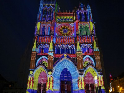 chroma spectacle cathédrale Amiens, Somme